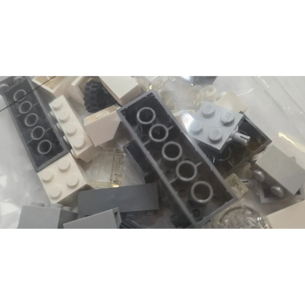 LEGO Creator Sealed Internal Parts Bag Gray White Tires Printed 2012 2.2 oz‎